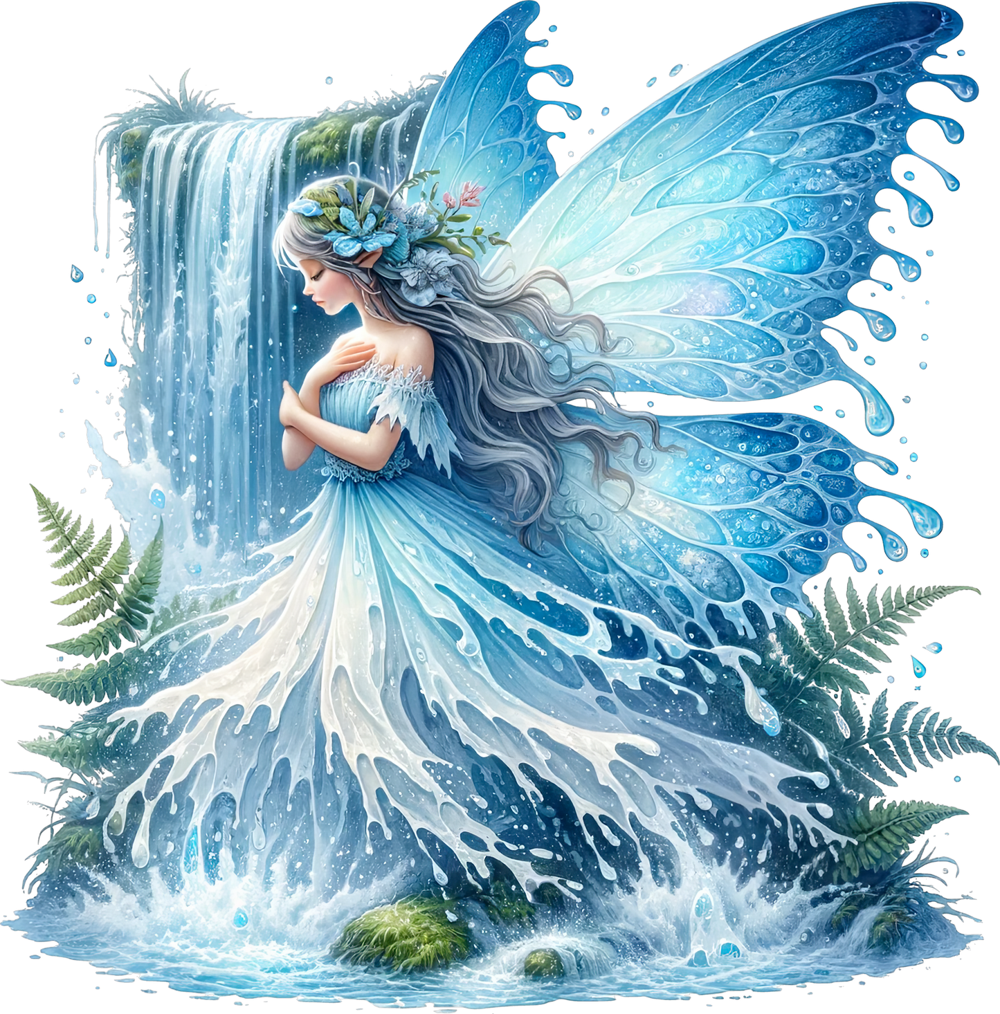 Aqua Waterfall Fairy