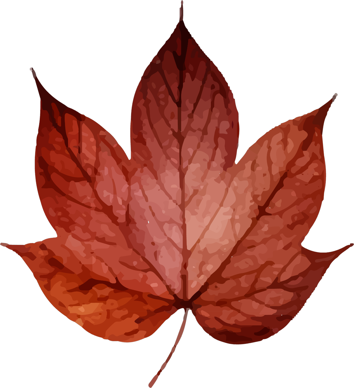 Collection B-Red Leaf Decal