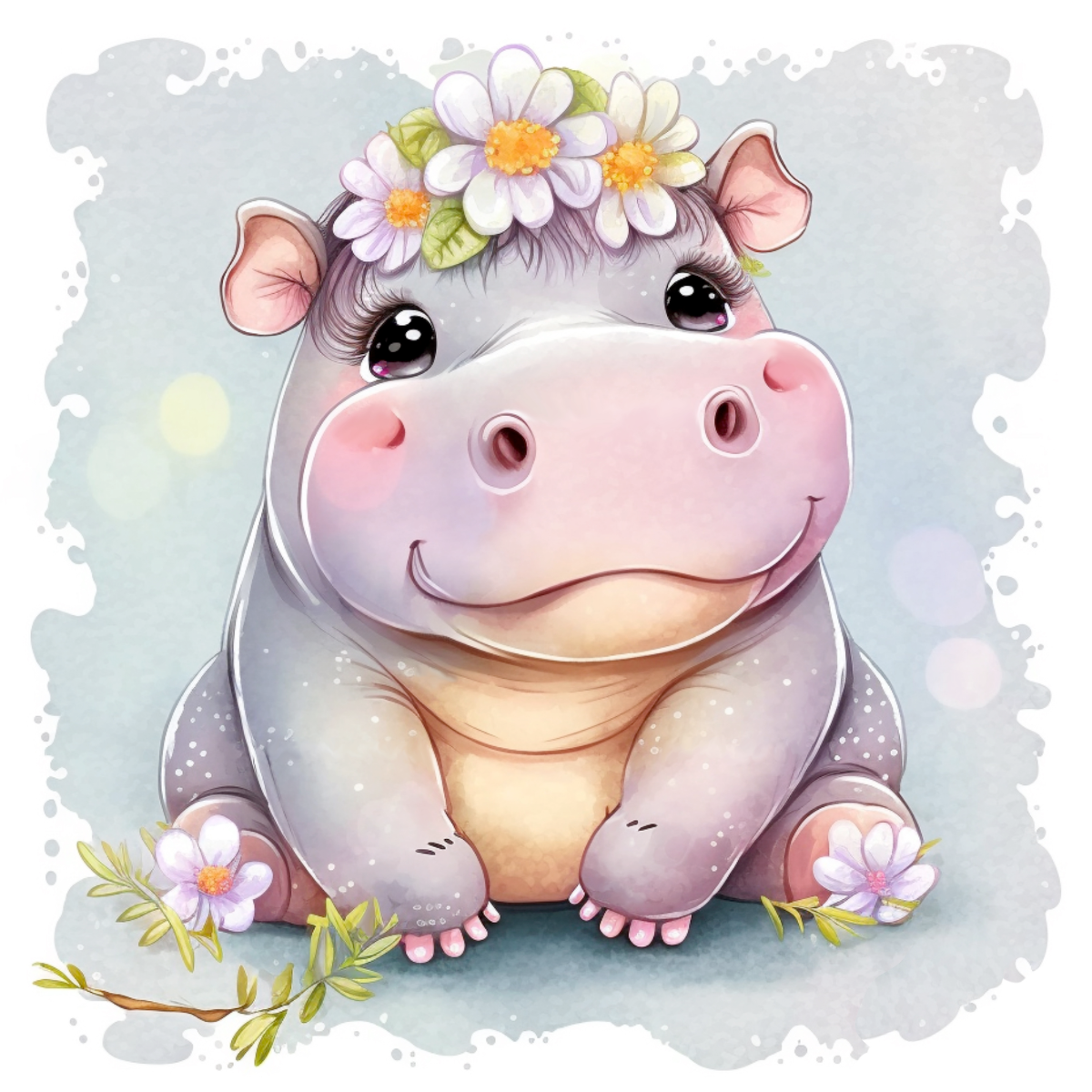 Baby Hippo Decal