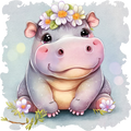Baby Hippo Decal