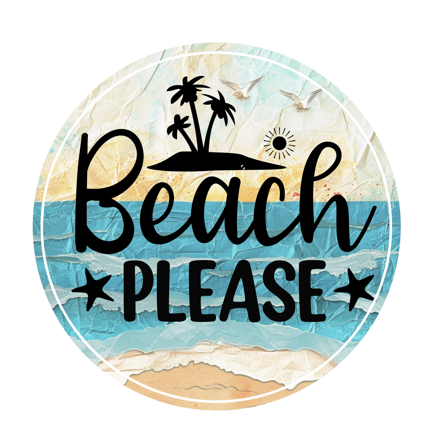 Beach Please Decal