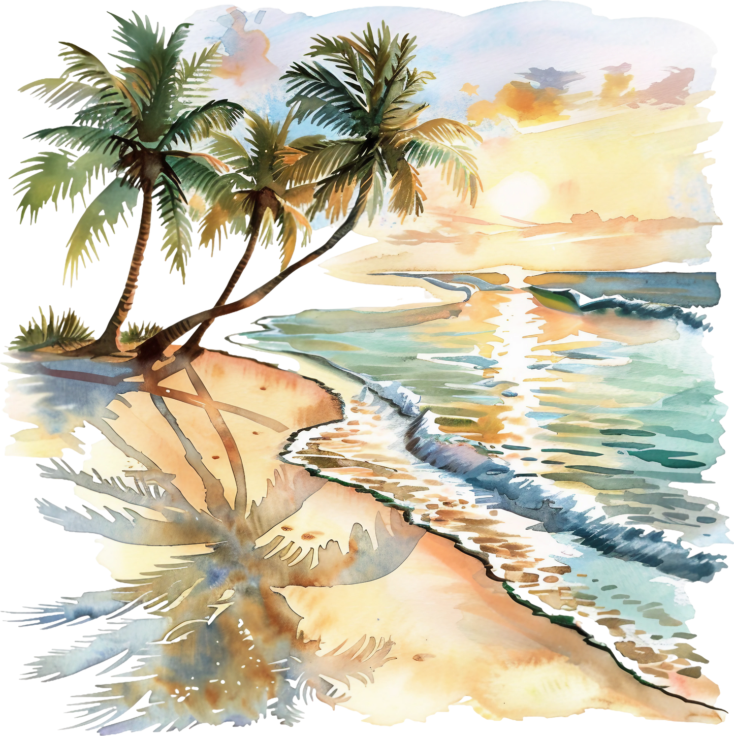Beach Scenery Decal 2