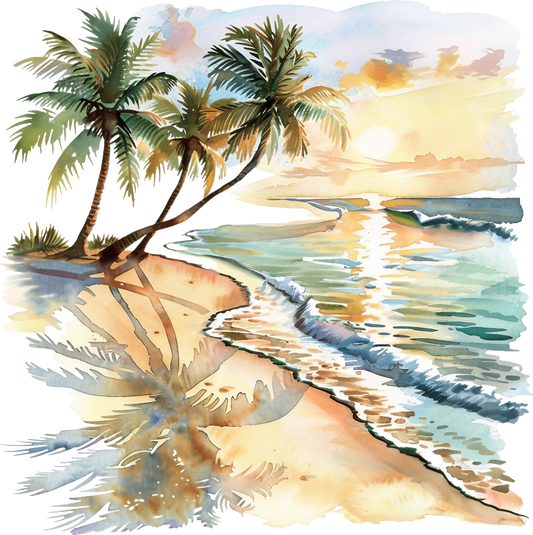Beach Scenery Decal 2