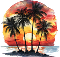 Beach Scenery Decal 3
