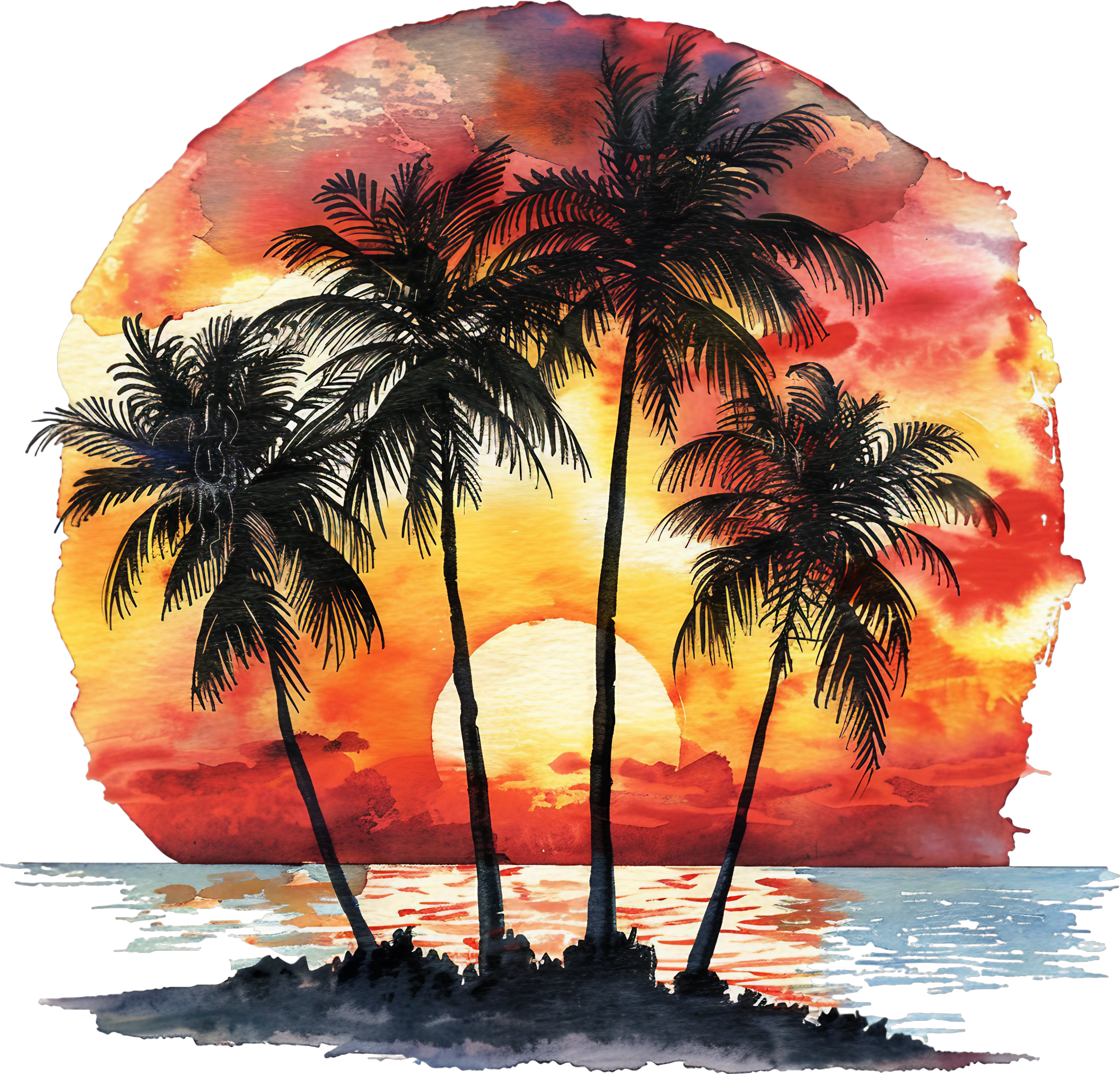 Beach Scenery Decal 3