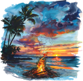 Beach Scenery Decal 5