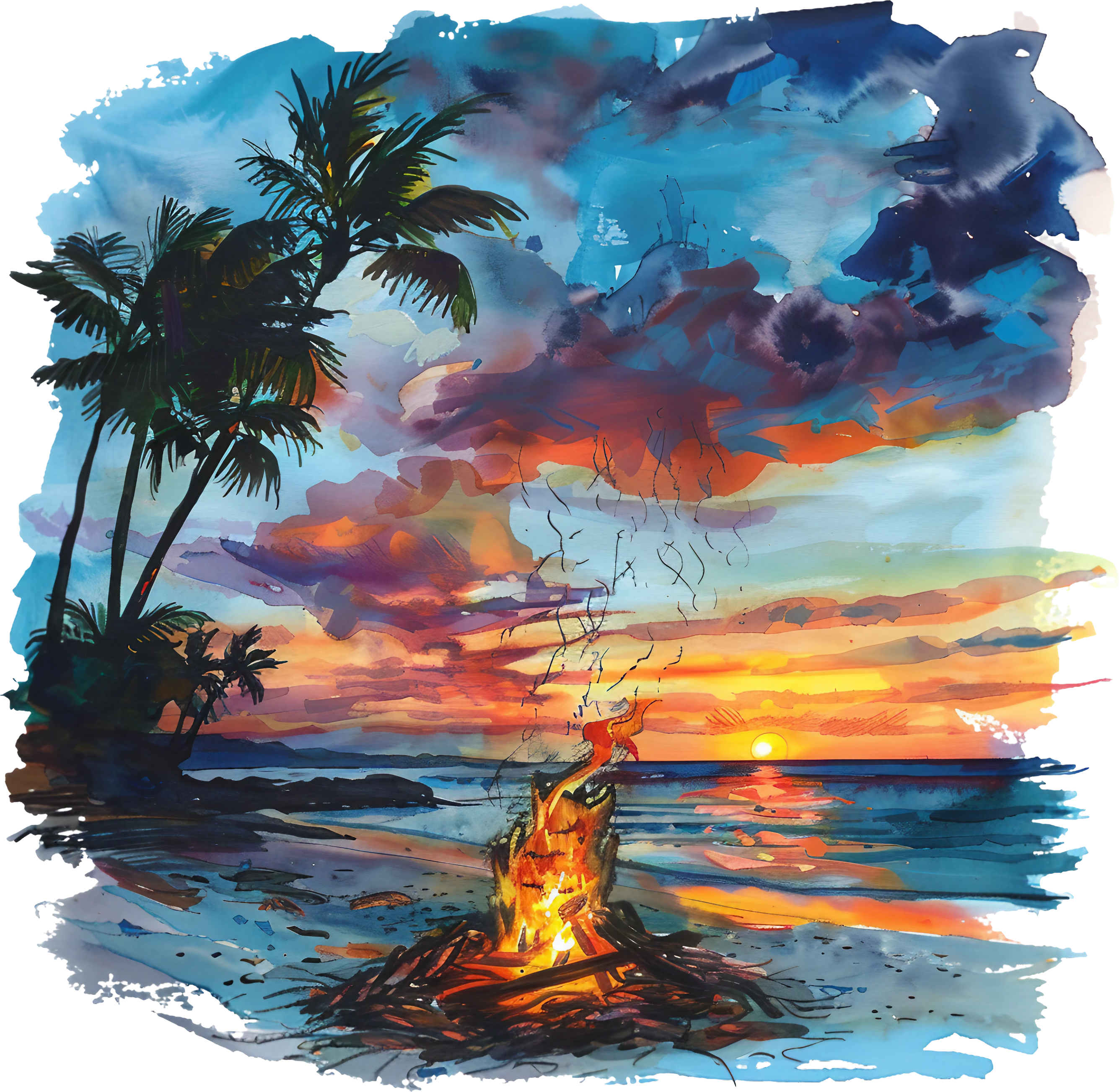 Beach Scenery Decal 5