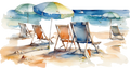 Beach Scenery Decal 7