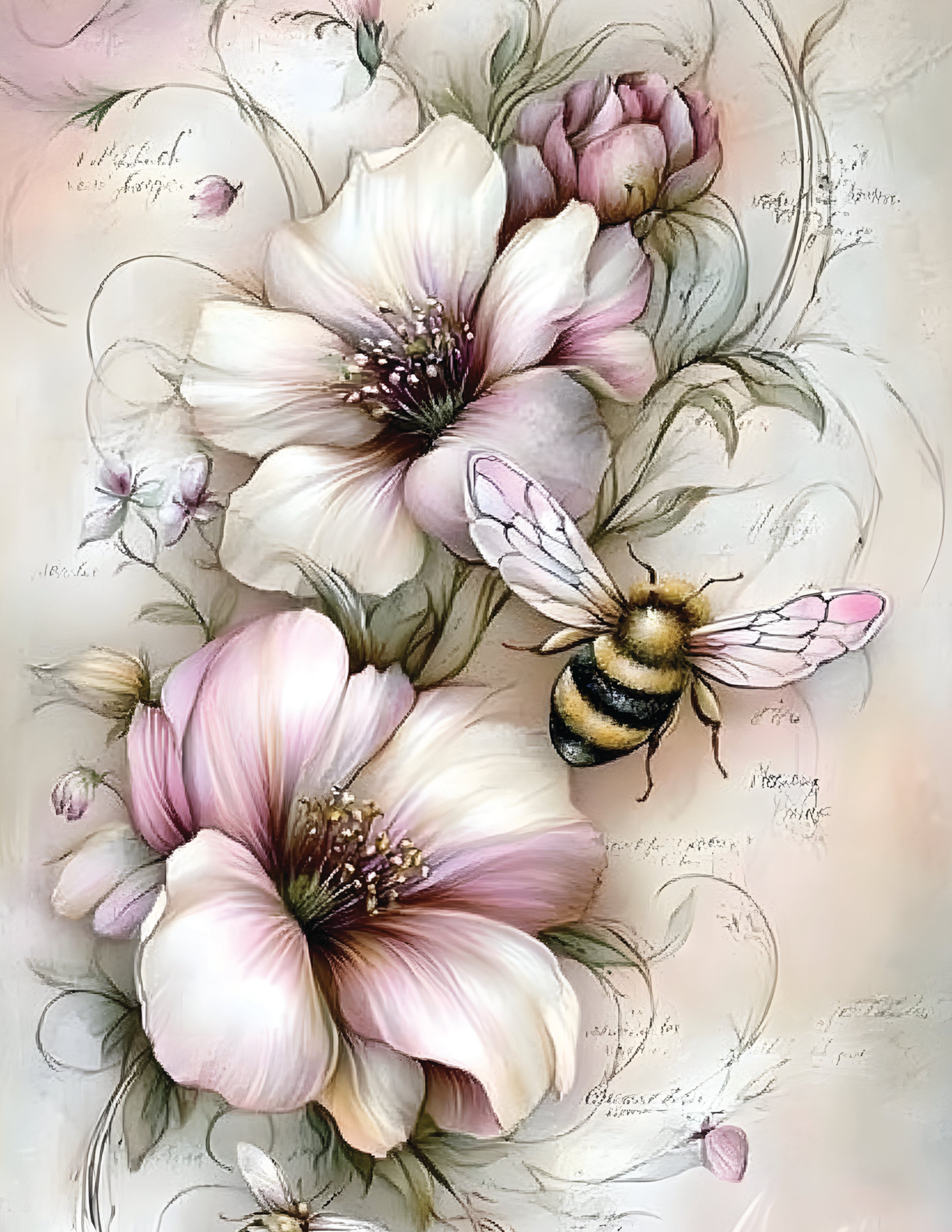 Soft Floral Bees 4