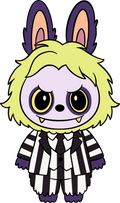 Halloween Labubu Beetlejuicy