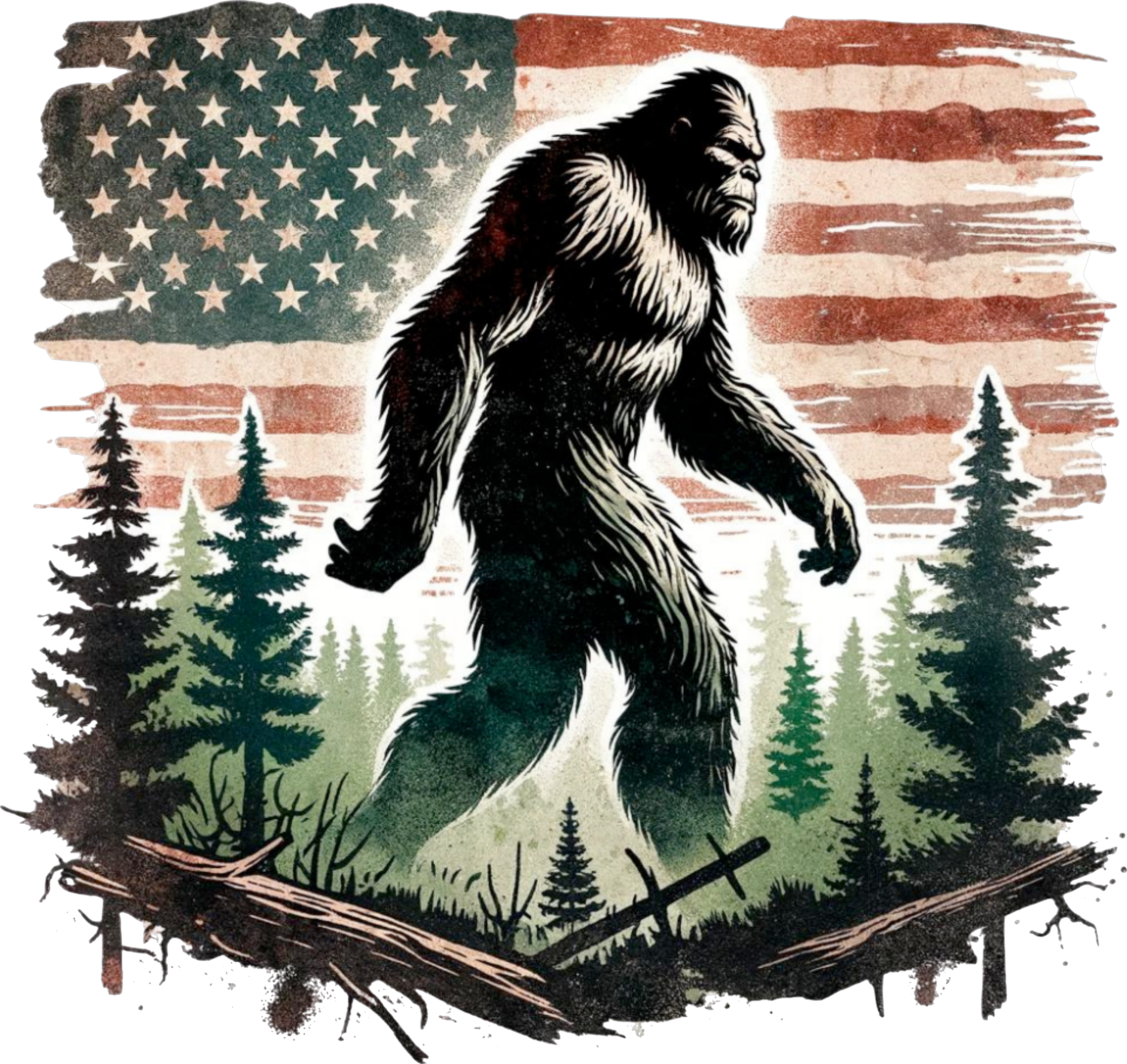 BigFoot on Flag