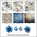 Blue Floral Christmas Collection