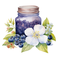Blueberries Decal 24