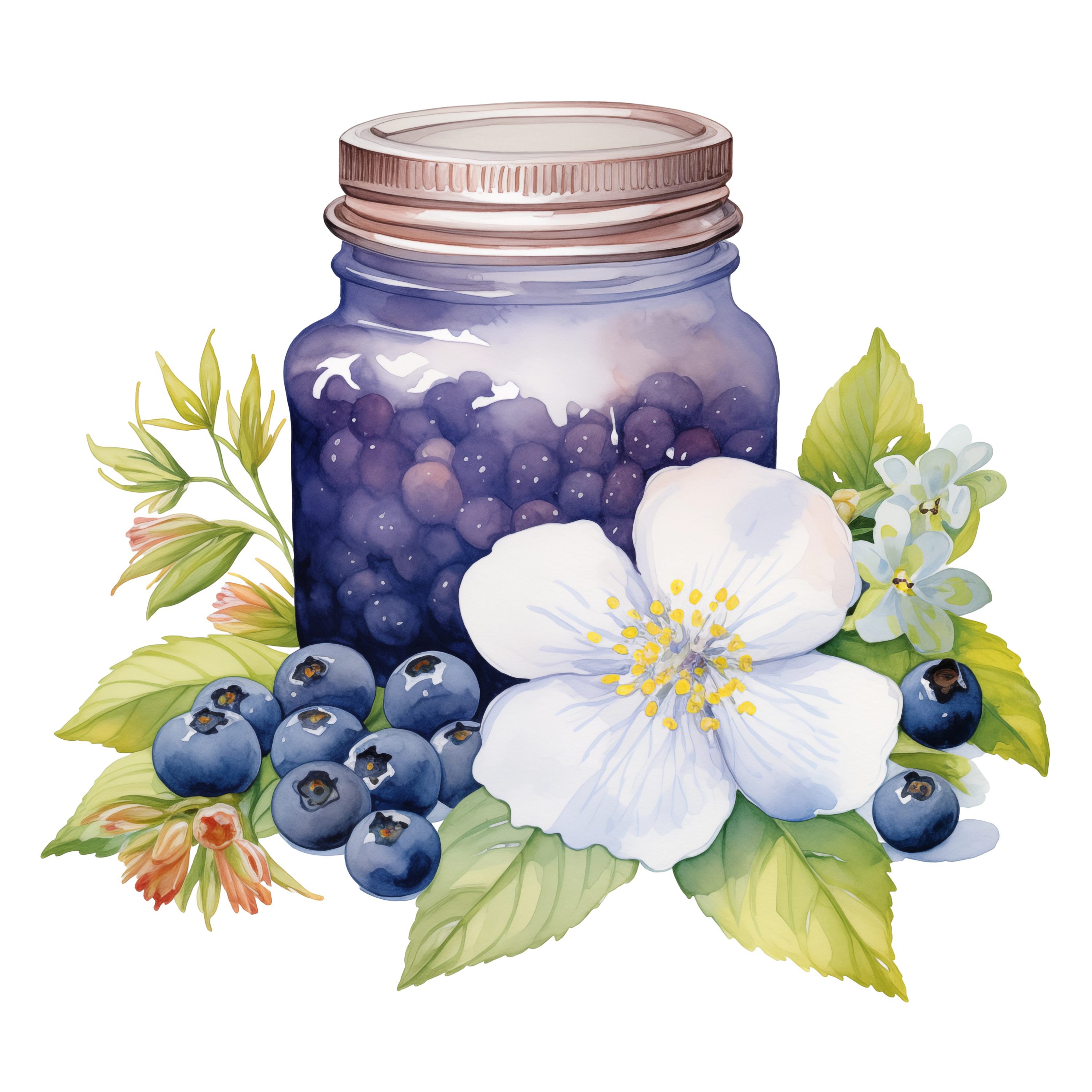 Blueberries Decal 24
