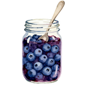 Blueberries Decal 4