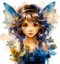 Blue Fairy Decal