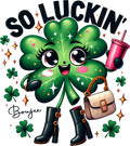 St. Patrick's Day Collection- Boujie Clover UVDTF Decal