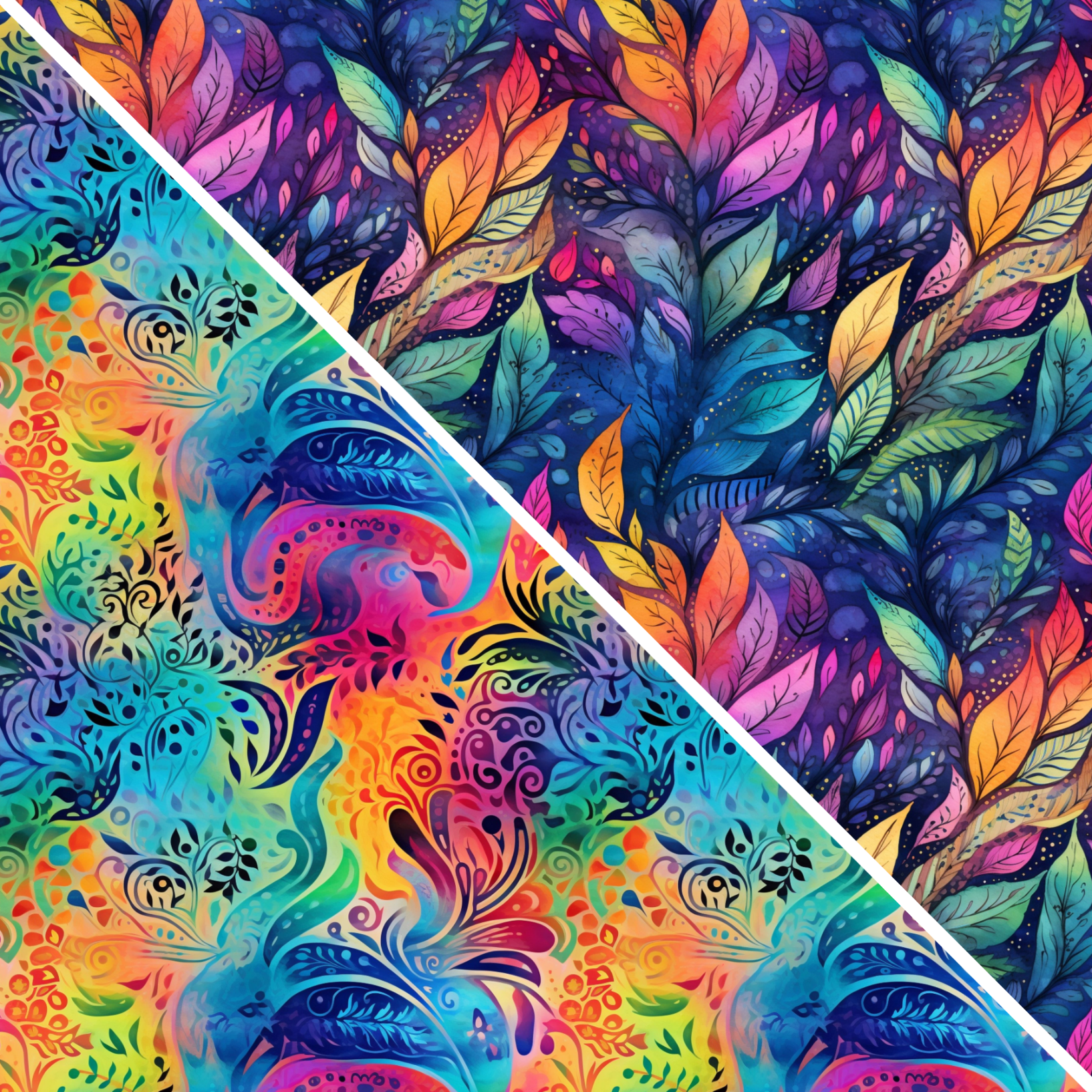 Bright Floral Mixed Media 4