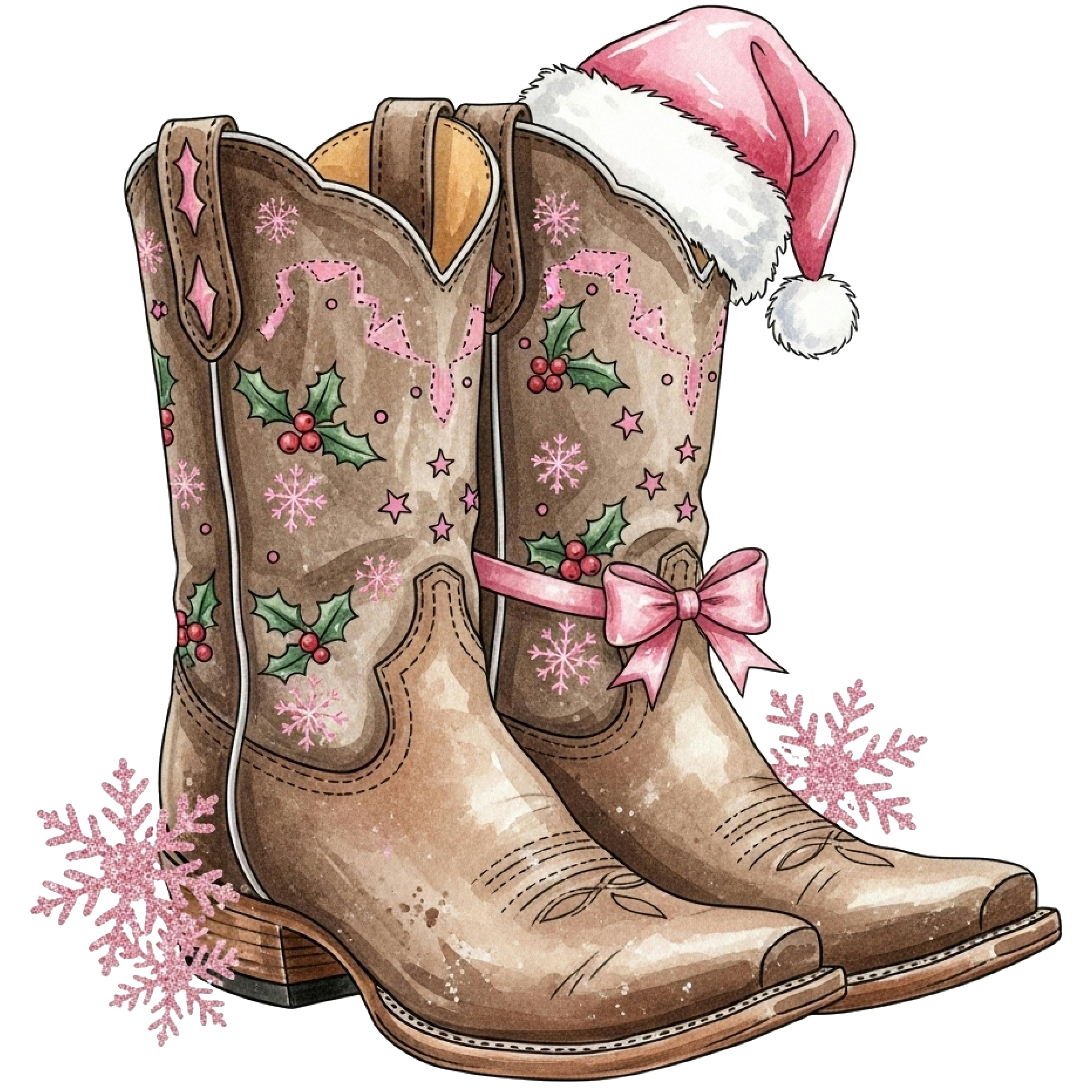 Western Christmas Decal 5