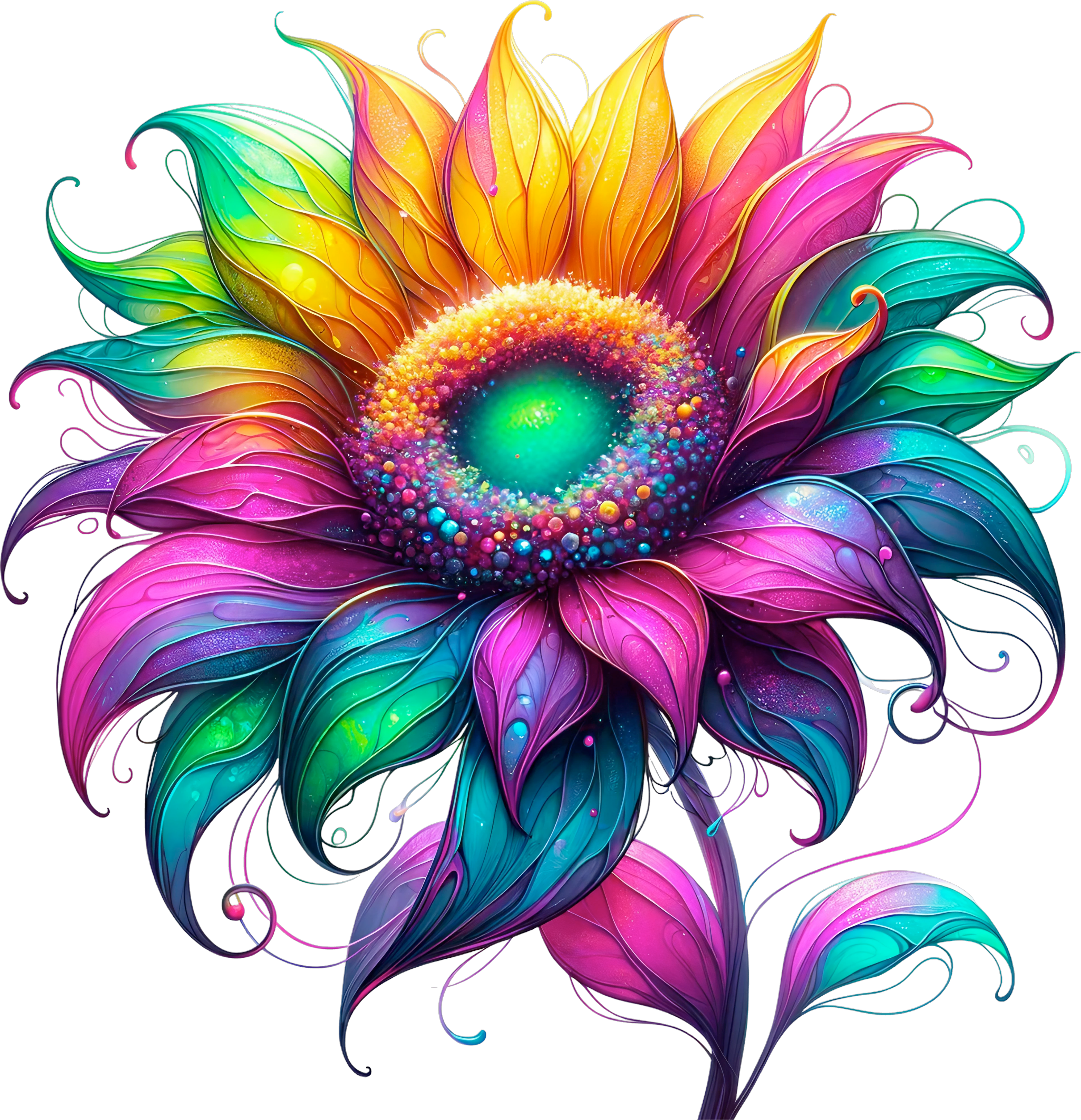 Neon Sunflower