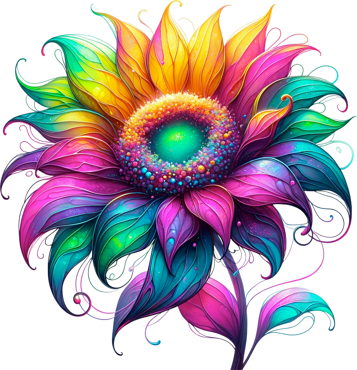 Neon Sunflower