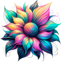 Neon Sunflower 2