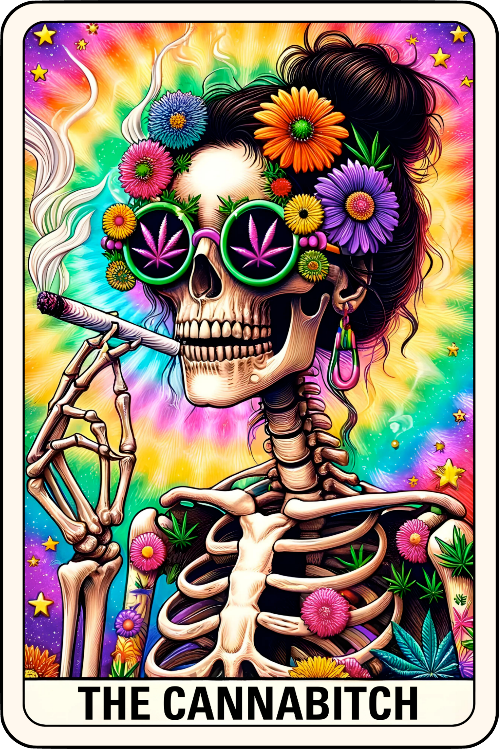 CannaBitch Tarot Card Decal