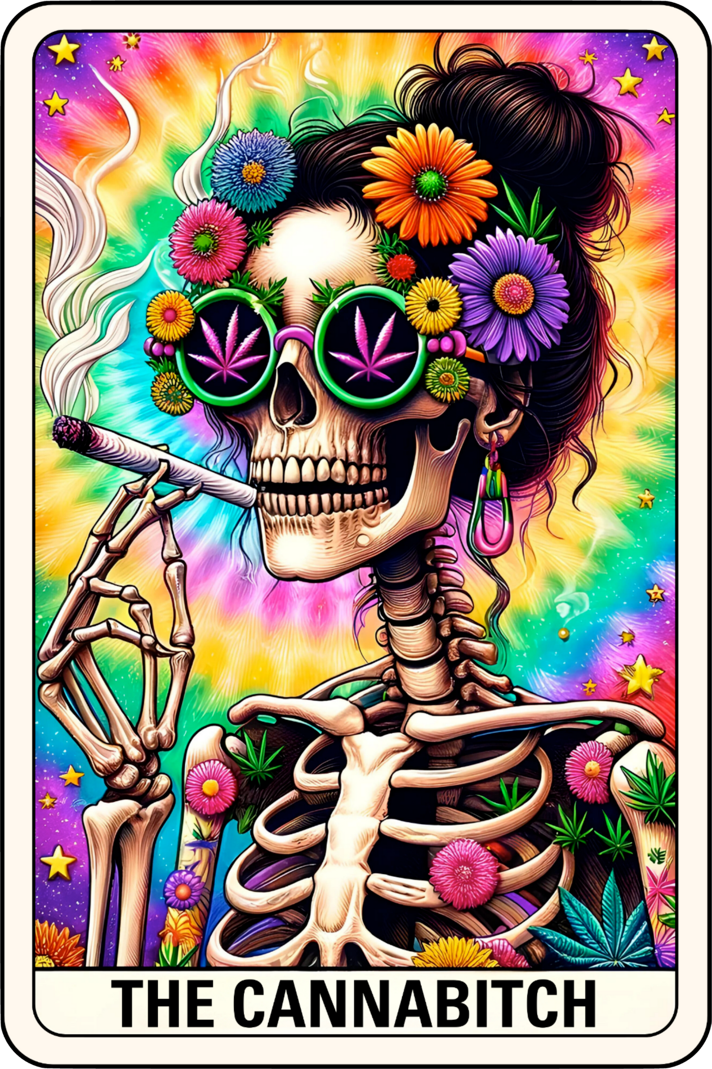 CannaBitch Tarot Card Decal