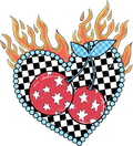 Cherry Flame Heart