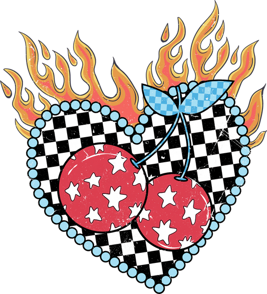 Cherry Flame Heart