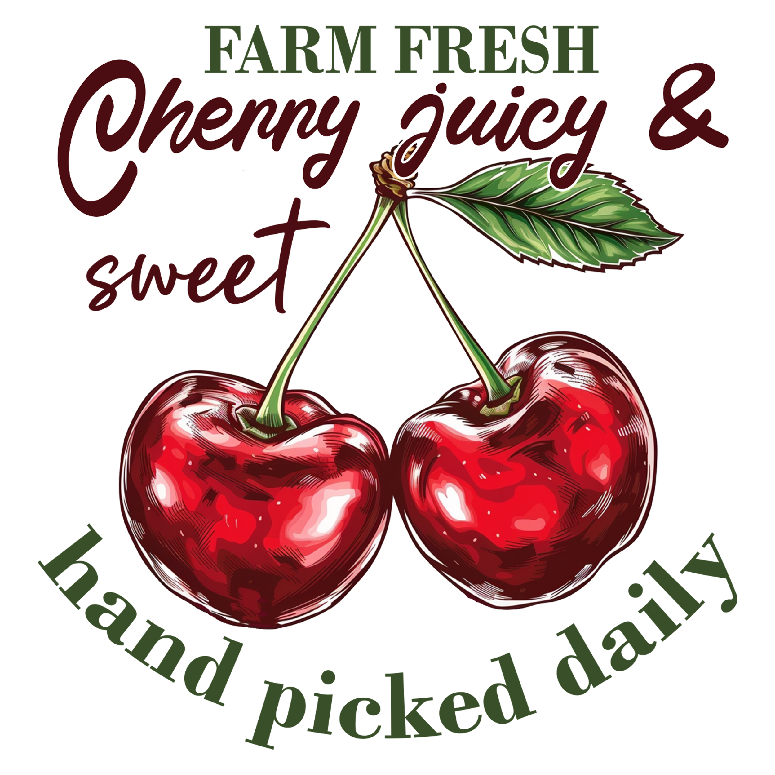 Cherries Decal 22