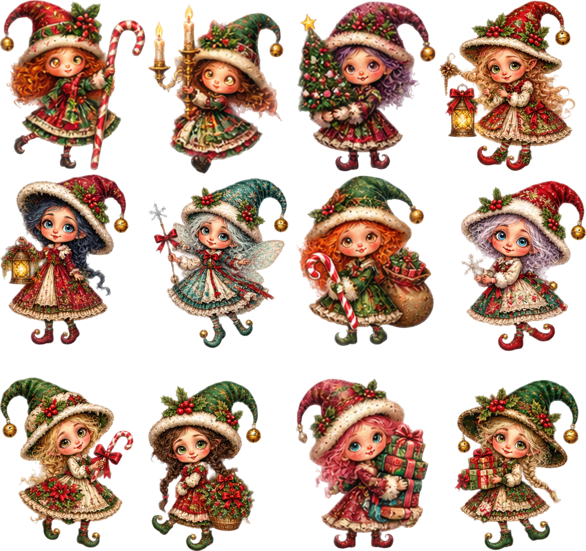 Christmas Dolls Element Sheet 4