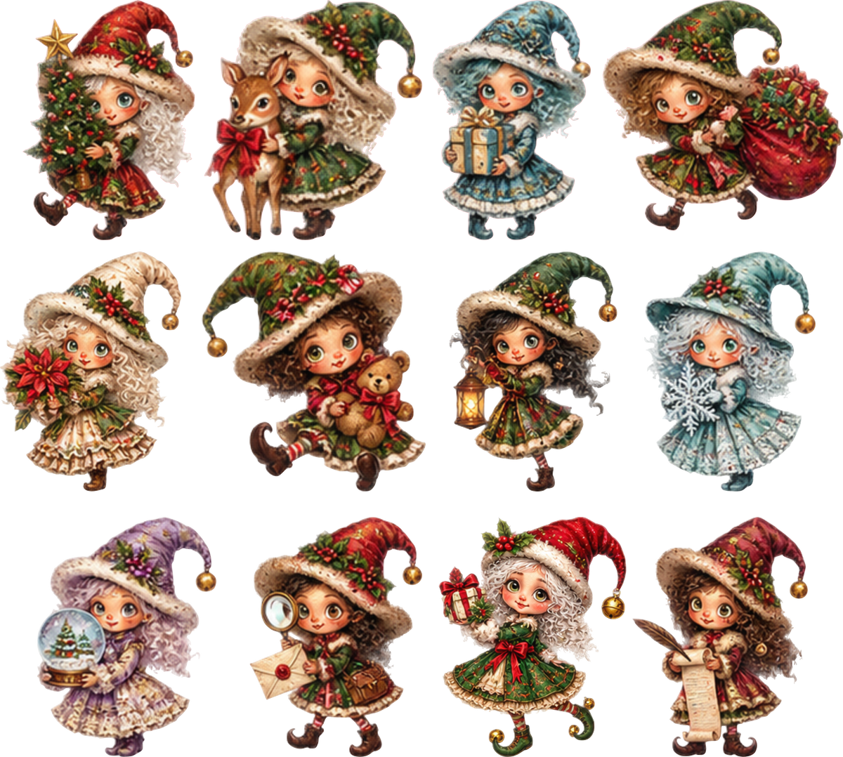 Christmas Dolls Element Sheet 5