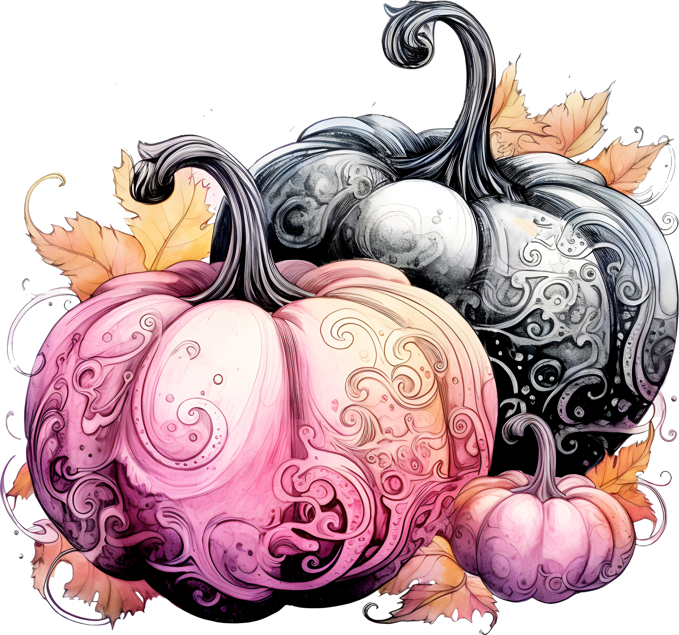 Classy Pink Pumpkin 2
