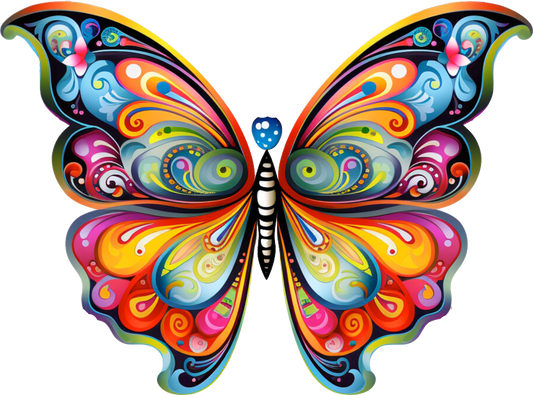 Color Burst Butterfly