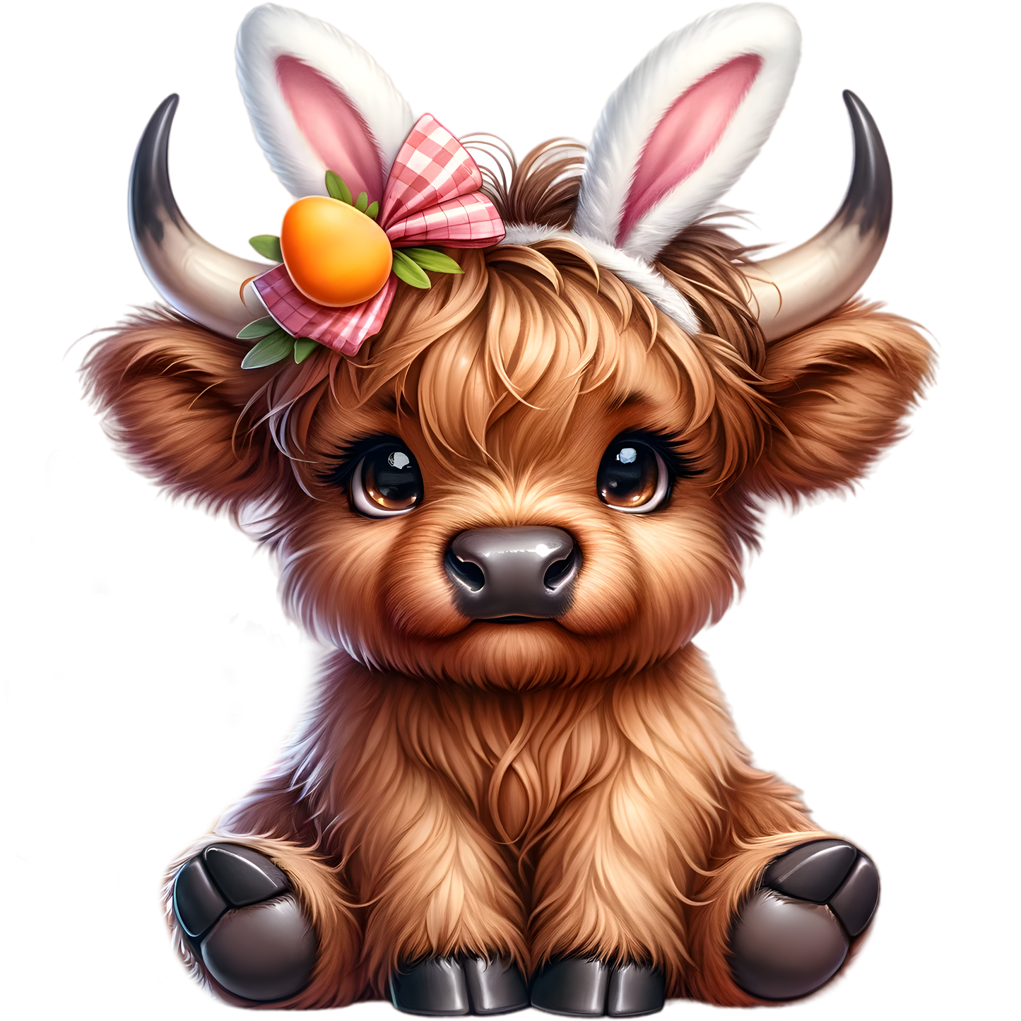 Easter Cow Decal 1