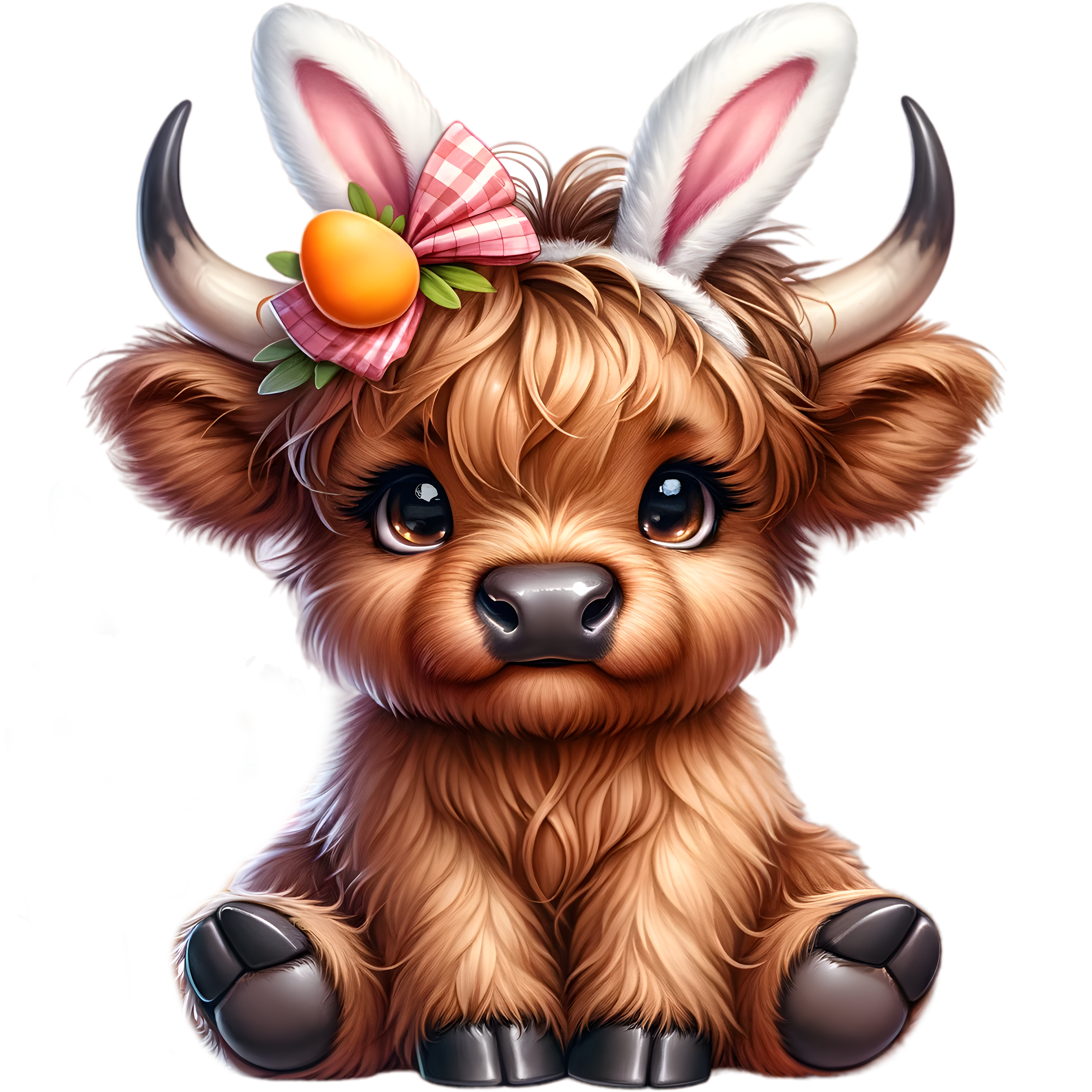 Easter Cow Decal 1