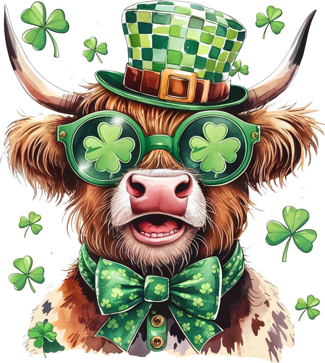 St. Patrick's Day Collection- VINYL Cow Decal 2