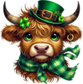 St. Patrick's Day Collection- VINYL Cow Decal 5