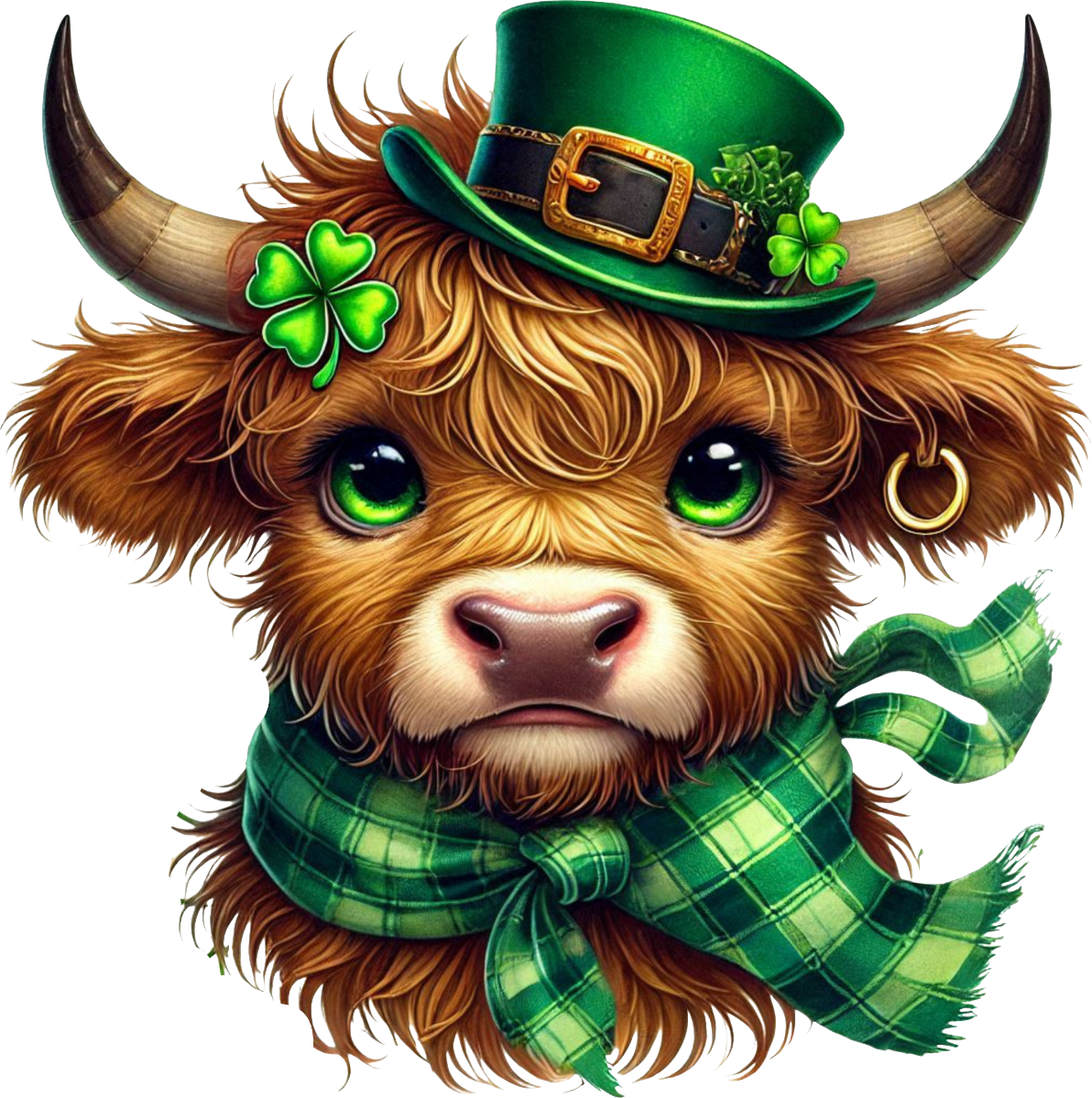 St. Patrick's Day Collection- VINYL Cow Decal 5