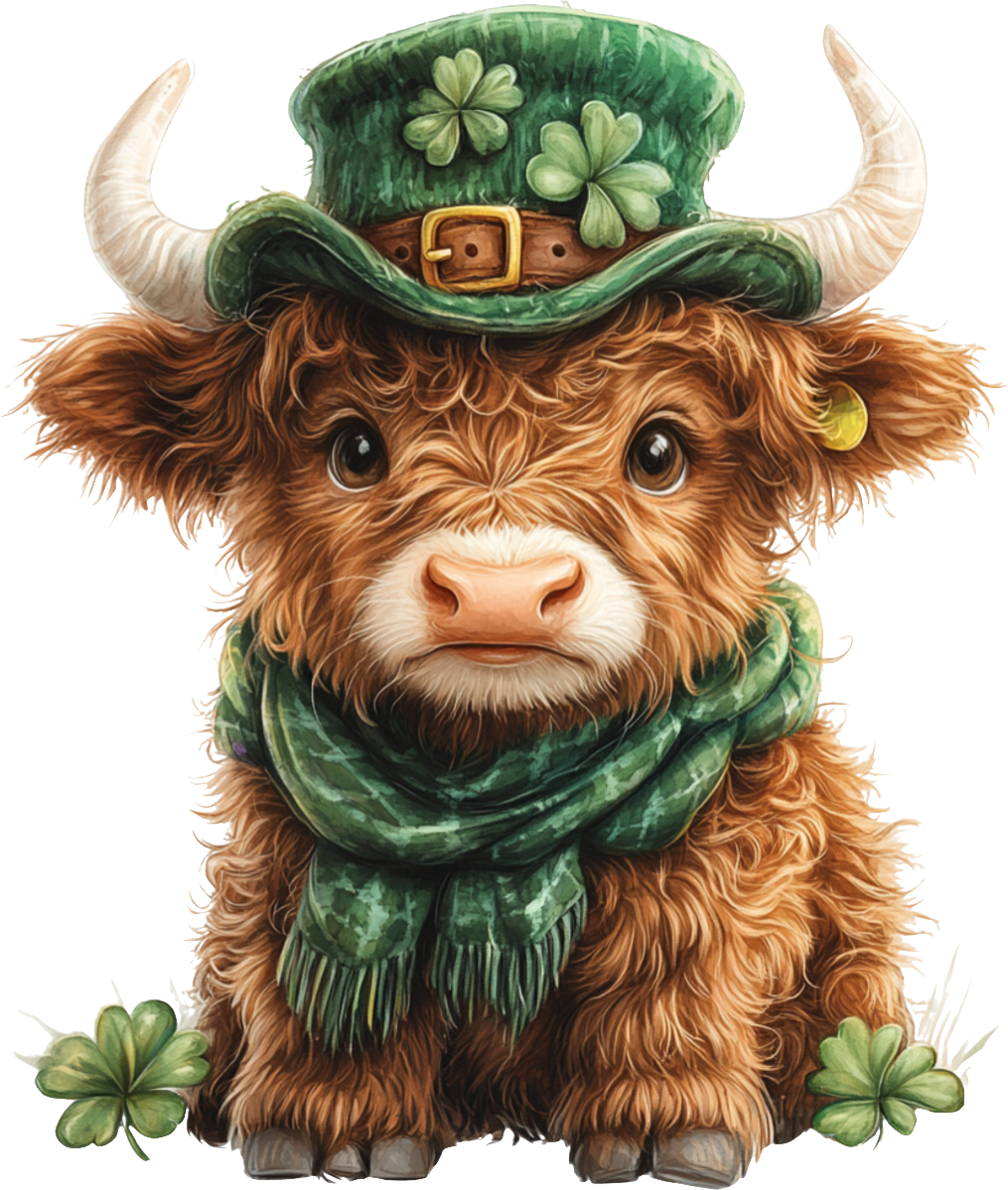St. Patrick's Day Collection- VINYL Cow Decal 9