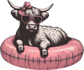 Cow Flamingo Decal 1