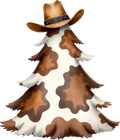 Collection k-Cowprint Tree w Cowboy Hat