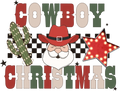Collection N- Cowboy Christmas Decal