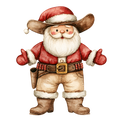 Western Christmas Decal 44