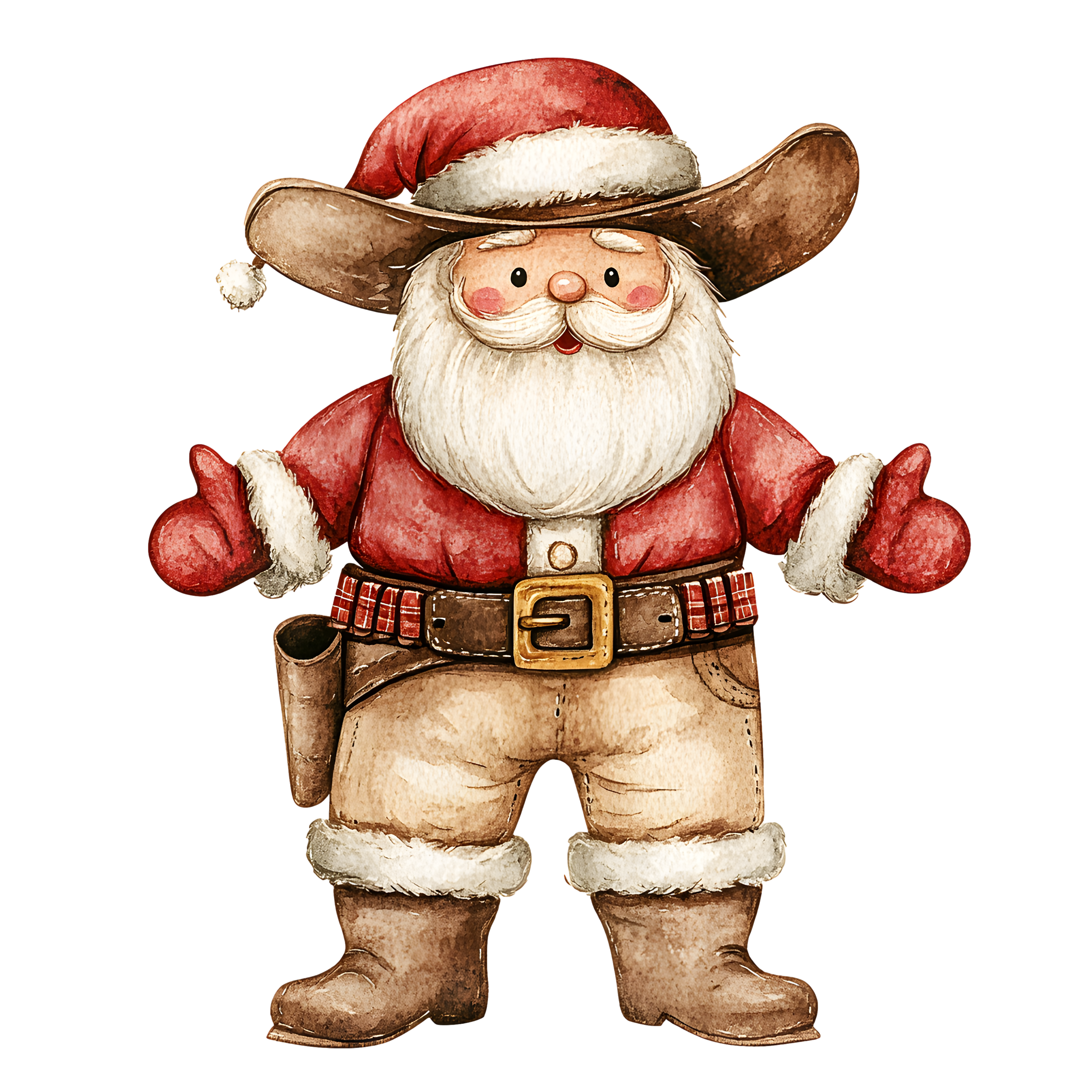 Western Christmas Decal 44