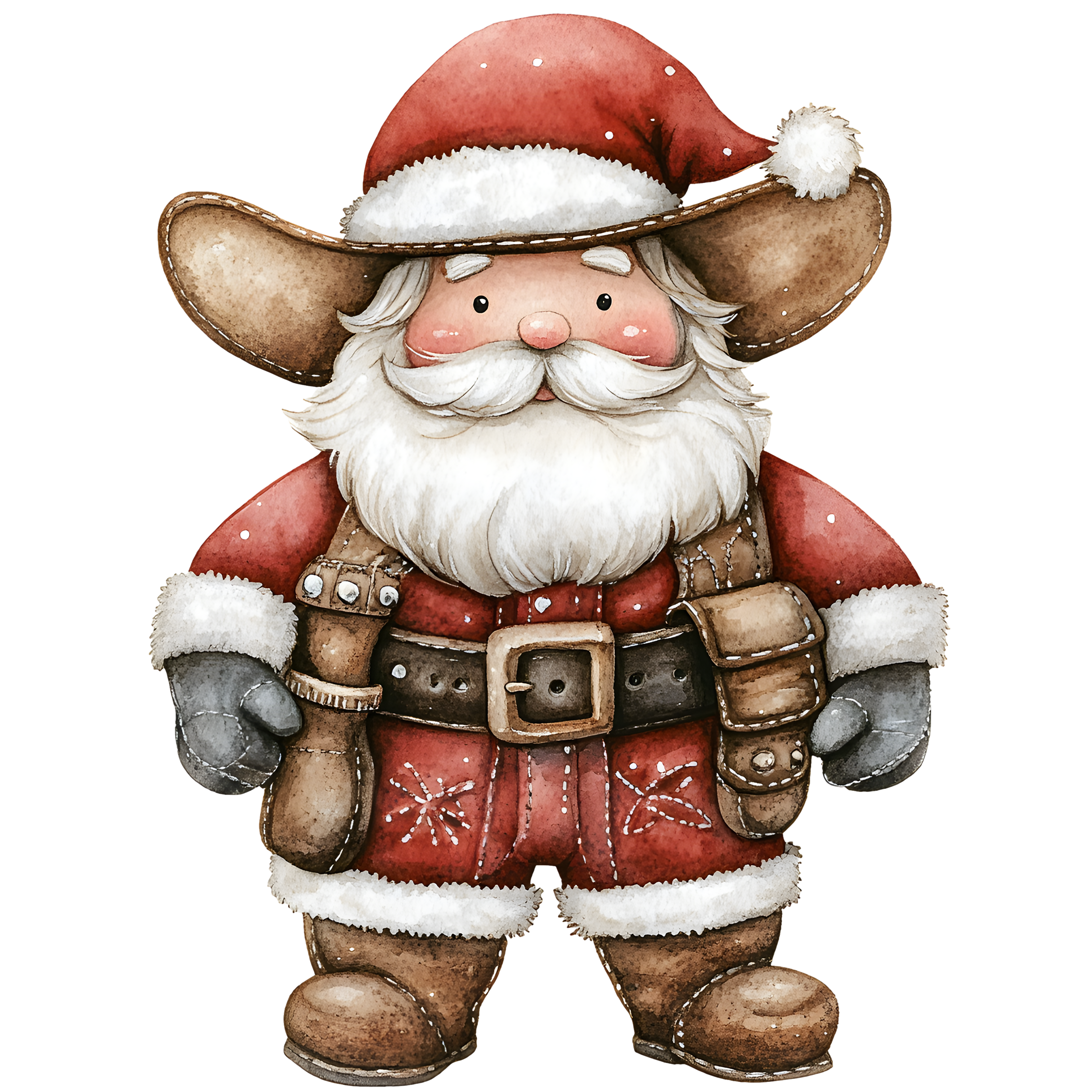 Western Christmas Decal 53