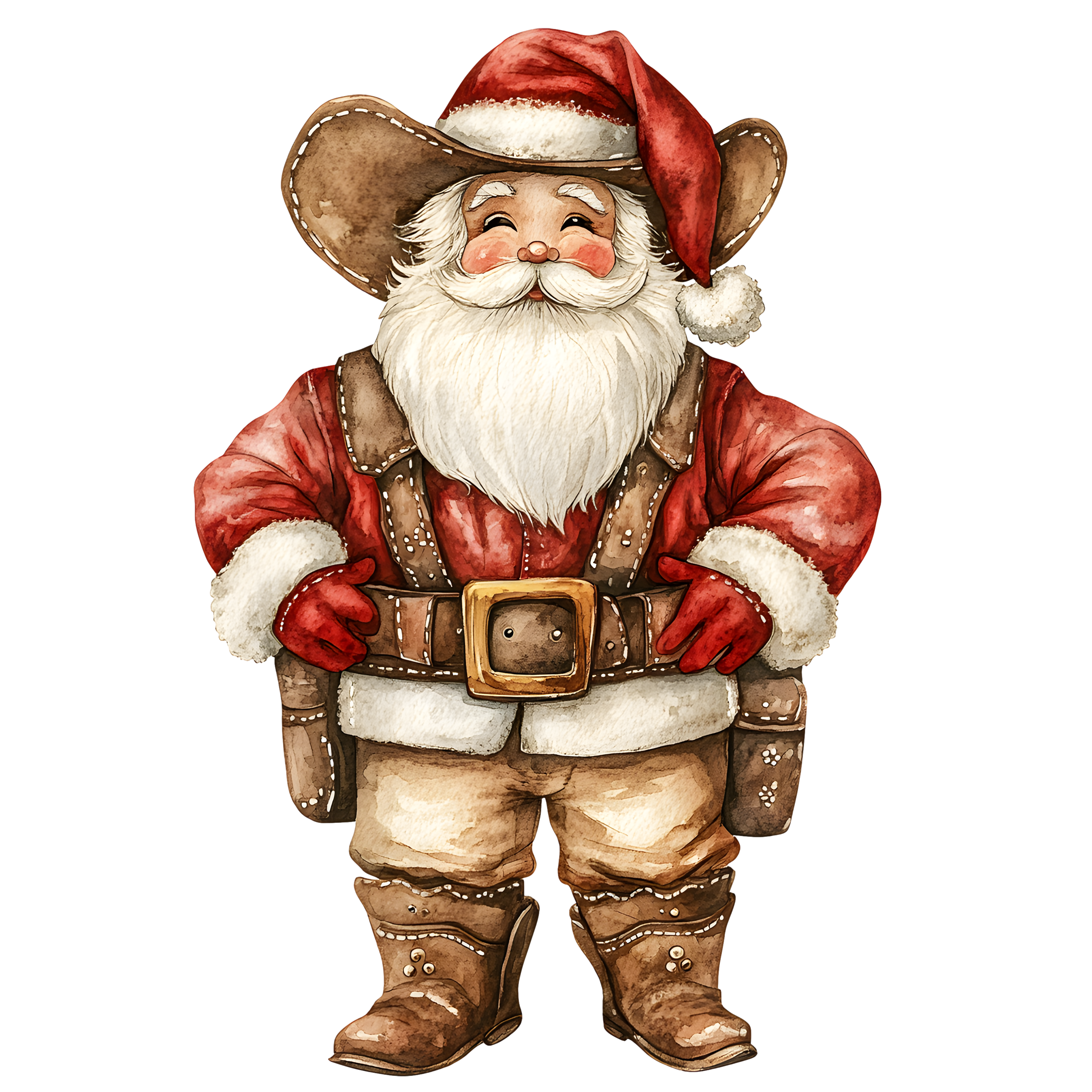 Western Christmas Decal 54