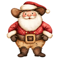 Western Christmas Decal 55