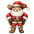 Western Christmas Decal 56